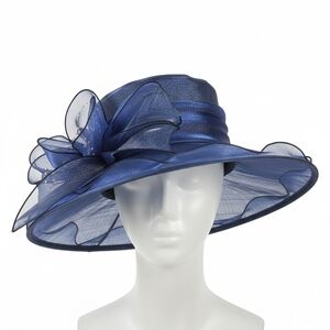 Elegant Blue Women's Derby/ Wedding Hat